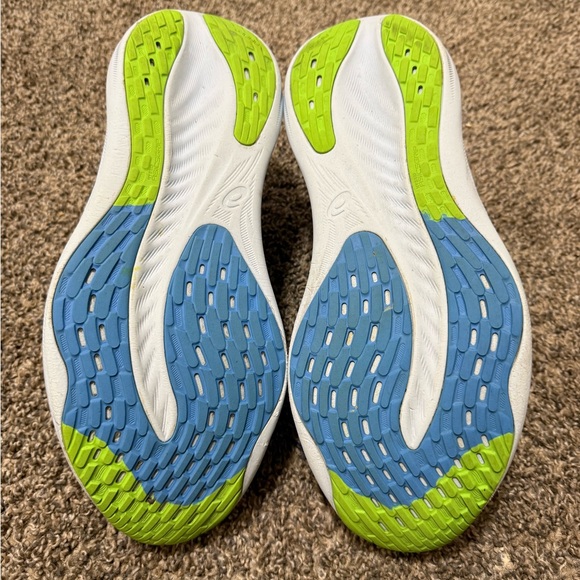 ASICS GEL-NIMBUS 26 Navy and Lime Running Shoes - Picture 7 of 8